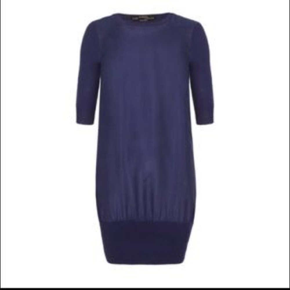 All Saints 100% silk dress with 3/4 sleeves